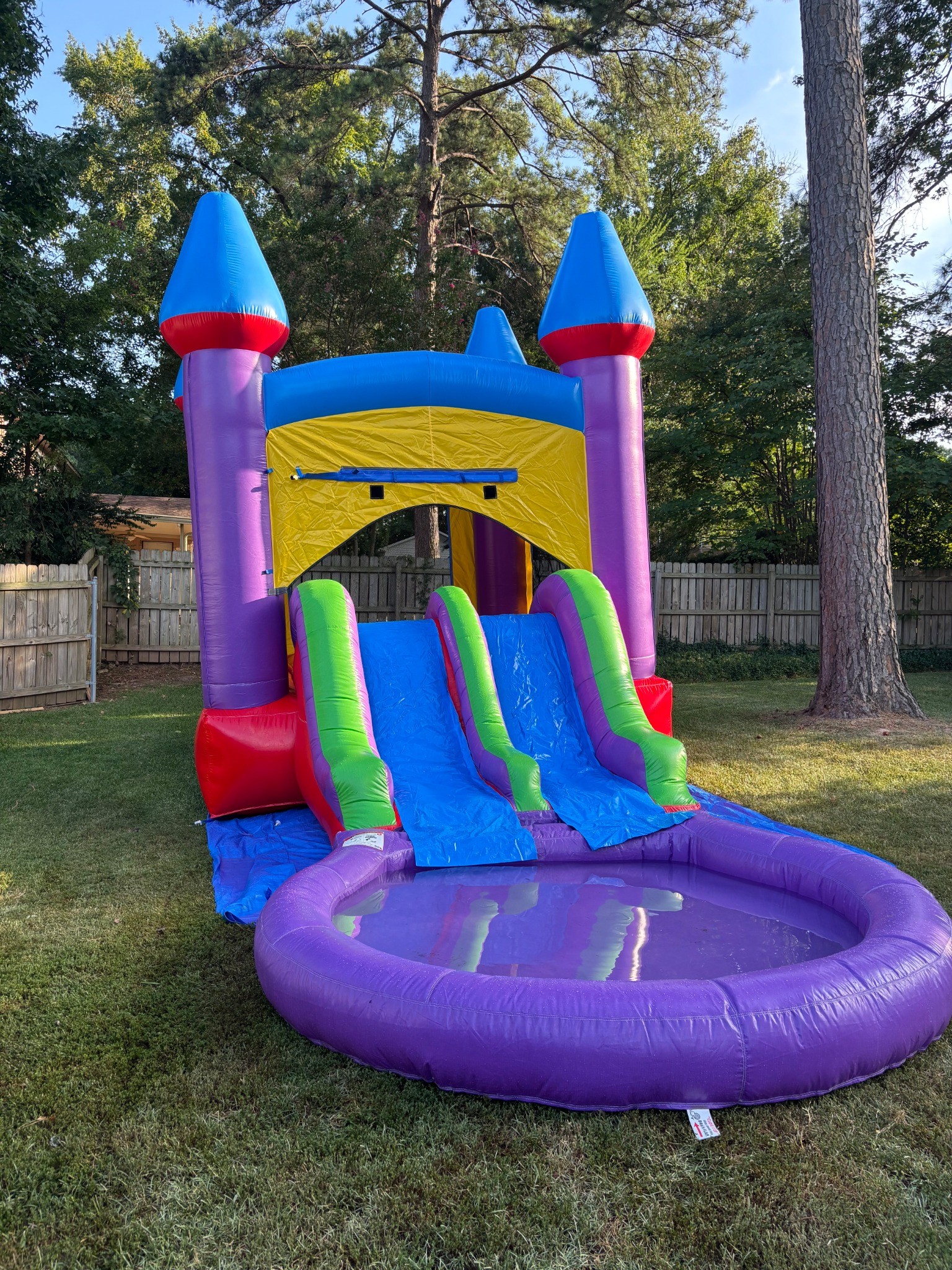 Our bounce house setup